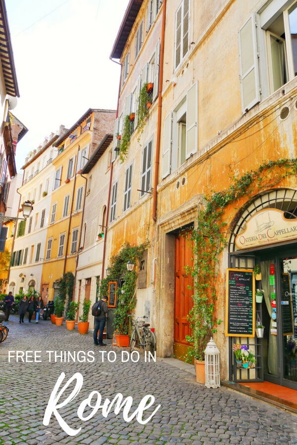 Awesome sight you can see in Rome without spending a cent! Discover 15 awesome things you can do in Rome for free #rome #italy #travel #budget #budgettravel