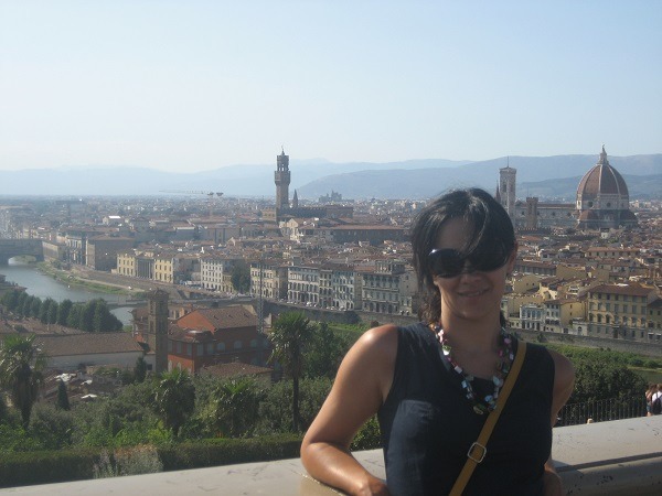 View over florence florence with children