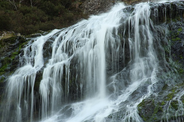 Detail of powerscourt Waterfall wicklo