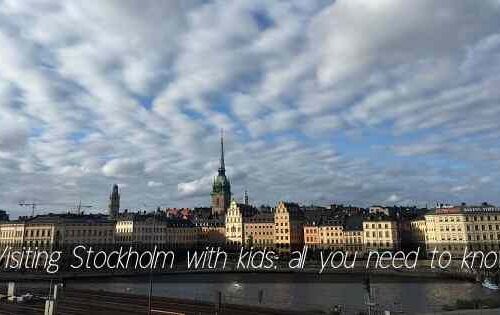 Stockholm with kids cover photo with view and title text