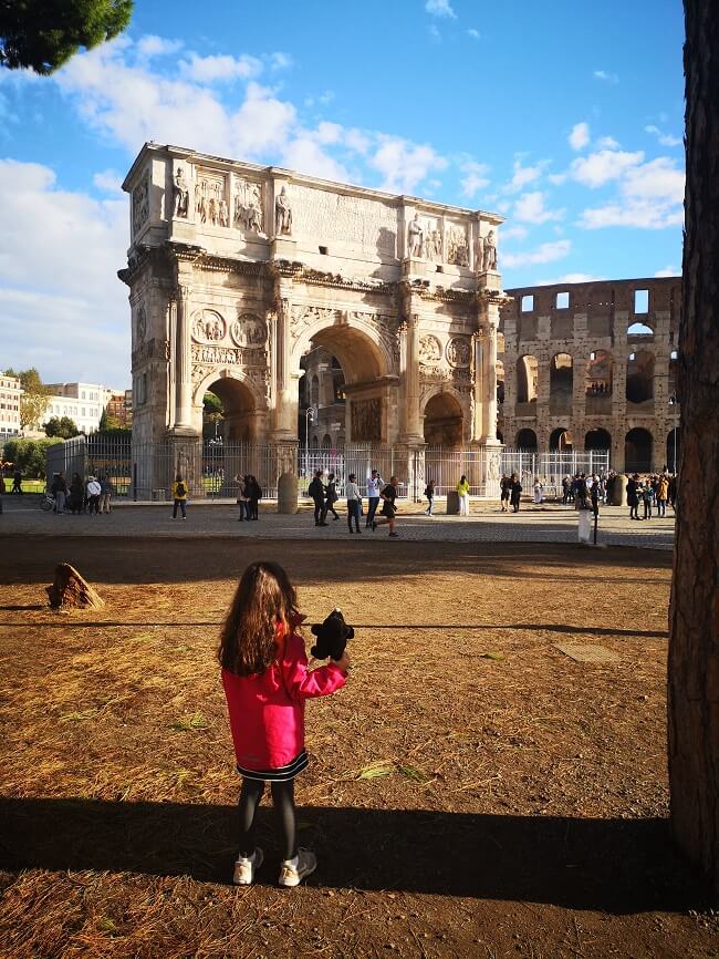 Arch of constantine, Rome, the staring point of our Tapsy tour