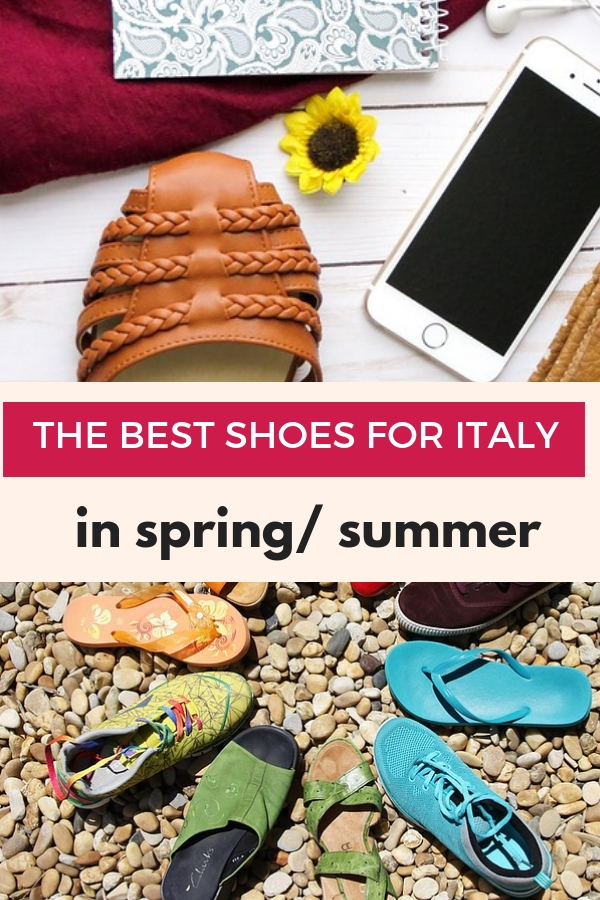 Our selection of the best shoes to pack for traveling to Italy in spring and summer to stay comfortable while walking long hours. Find our selection of sneakers, ballerina flats and sandals for travel 