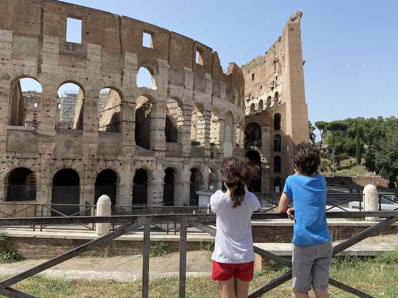 kids colosseum Rome