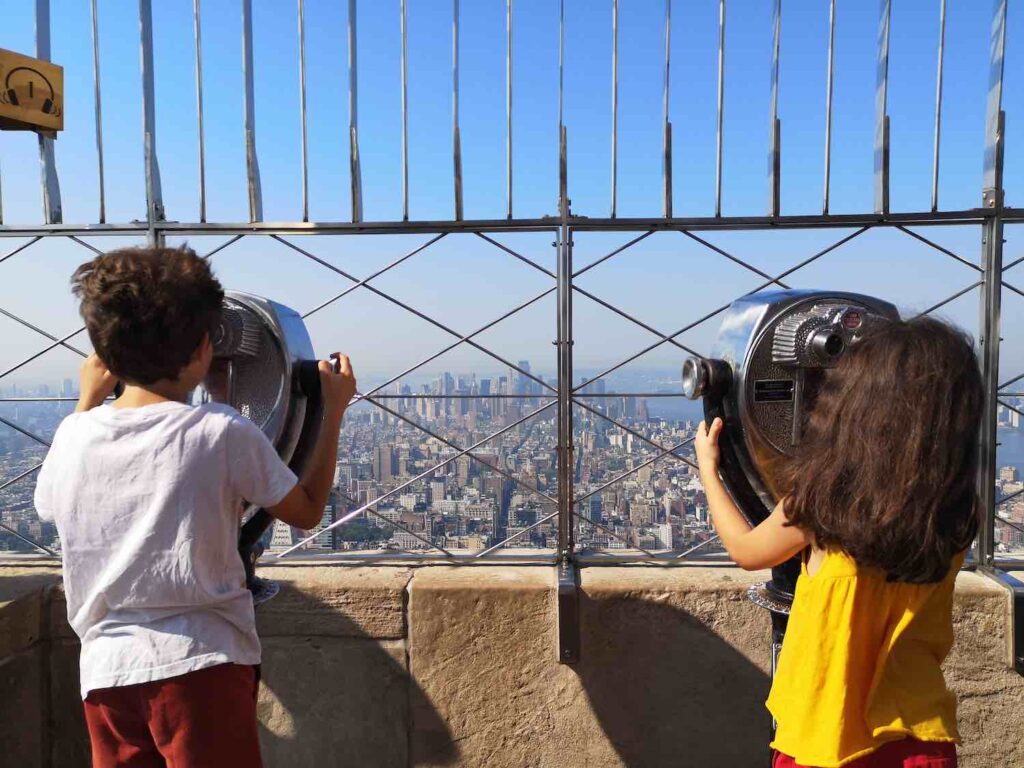 Our kids on top of the Empire State Building NYC