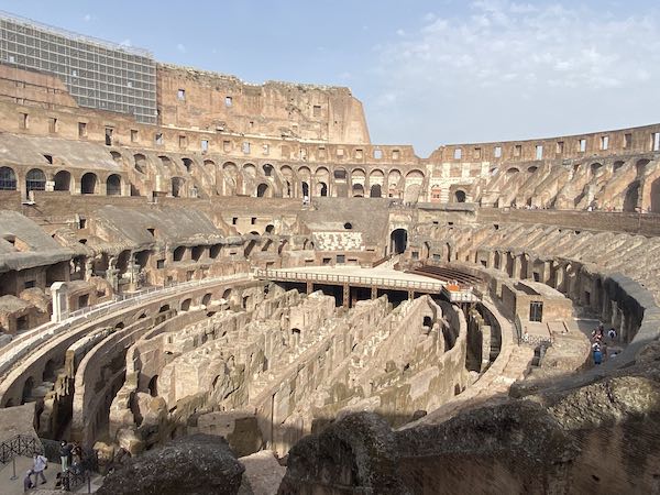 Rome colosseum inside