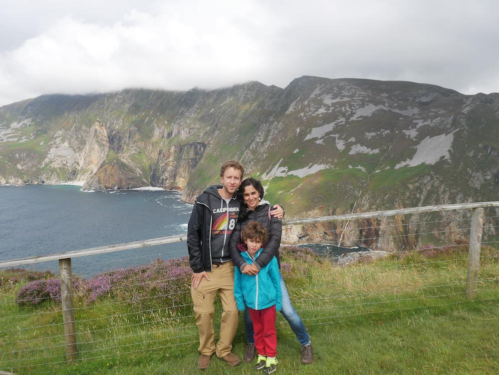 My family dressed for an Irish summer